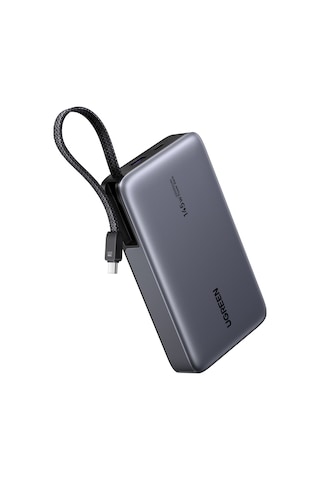 Ugreen Nexode 20.000 Mah 145 W Dahili Usb-c Kablolu Hızlı Şarj Powerbank, 55992b Gri