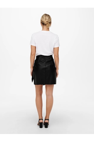 Only Onlolivia Faux Deri Kadın Mini Etek 15237194 Siyah