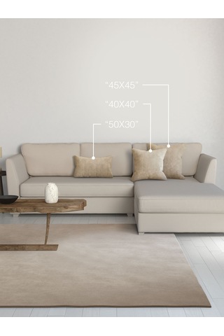 Br Perle Home Daily Series Bej Rengi Kırlent Yastık Kılıfı Bej