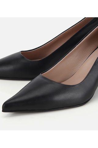 Hotiç Kadın Deri Siyah İnce Kısa Topuklu Stiletto 01ayh313010a100 01ayh313010a100 Siyah