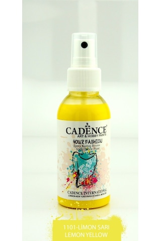 Cadence Your Fashion Sprey Kumaş Boyası 100Ml - 1101 Limon Sarı