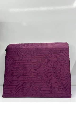 Flair Yatak Örtüsü Çift Kişilik-mürdüm