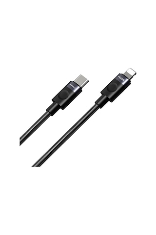 Recci Rs50cl Type-c To Lightning Pd Hızlı Şarj Özellikli Data Ve Şarj Kablosu 30w 1m Siyah
