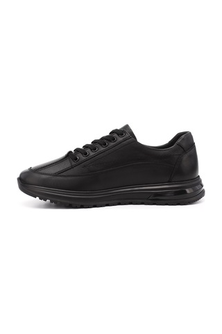 Gönderi(R) Erkek Siyah Bağcıklı Hakiki Deri Sneaker Ddma83342104 Siyah