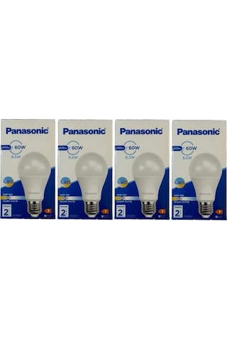 Panasonic 8,5w 60w 2700k Sarı Işık E27 Duylu Led Ampul 4 Adet