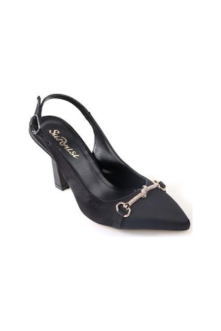 Papuçcity Sprs 02833 8,5 Cm Topuklu Kadın Arkası Açık Stiletto Ayakkabı 001