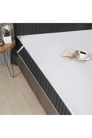 SIVI GEÇİRMEZ MİCRO DÖRT KÖŞE YATAK ALEZİ ÇİFT KİŞİLİK Beyaz