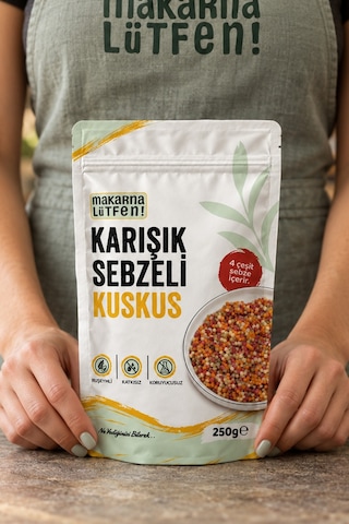 Karışık Sebzeli Kuskus %35 Sebze-250 Gram