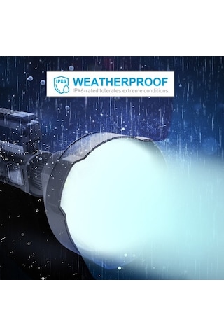 Wondernest W590 P50 10w Led El Feneri, 4 Modlu Dış Mekan Feneri, Tripodlu Siyah Dünya Aydınlatma Siyah