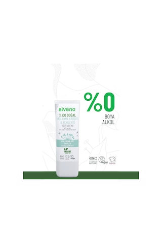 Siveno Doğal Yüz Kremi Hyaluronik Asit Aydınlatıcı Yenileyici Canlandırıcı 30 ML