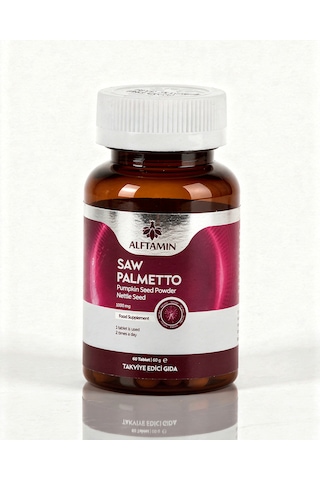 Saw Palmetto Takviye Edici Gıda 1000 Mg 60 Kapsül