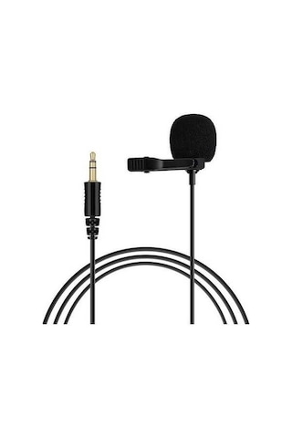 Didadodo Bosphorusboutique Siyah Rode Mikrofonu Kamera İçin Kablosuz, 1.5m Profesyonel Ses Kayıt Kamera Dostu