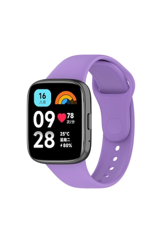 Lexroo Xiaomi Redmi Watch 3 Active Klasik Kordon - Lila