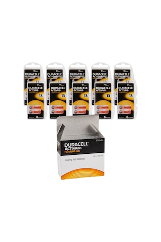 Duracell Activair PR48 13 Numara İşitme Cihazı Pili 6 x 10'lu