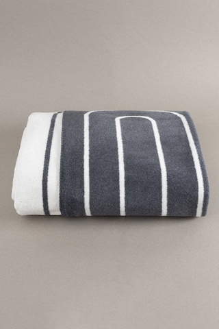 Twin Battaniye Soft Pamuklu Çift Kişilik Battaniye Antrasit Krem 200 X 220 5030a Krem