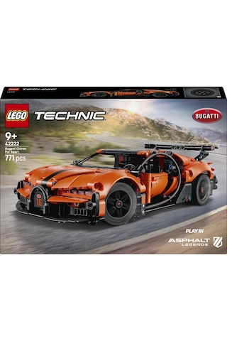 LEGO®  Technic™ Bugatti Chiron Pur Sport Hiper Araba 42222 – 9 Yaş ve Üzeri Çocuklar için Yaratıcı Oyuncak Yapım Seti (771 Parça)