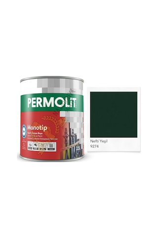 Permolit Monotip Astarlı Antipas Boya Nefti Yeşil 2.5 Lt.
