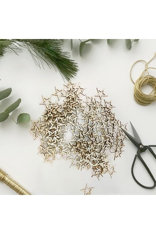 Xiyyadms 30mm Gövde Desenli Ahşap Dilimler 100 Adet - El İşleri Malzemesi, Ev Dekorasyonu, Fotoğraf Propsu