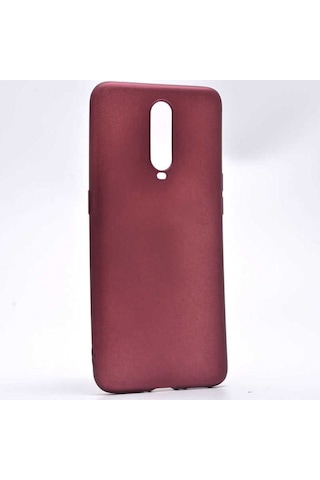 Oppo Rx17 Pro Kılıf Zore Premier Silikon Kapak Mürdüm