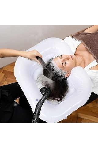 Fortunelane Pvc Hasta Saç Yıkama Kolu - Kompakt Saklama, Yumuşak Desteği, Kolay Enflasyon/deflasyon, Engelliler İçin Uygun Diğer