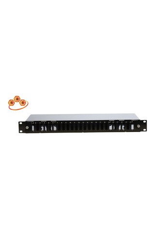 Kastap 1U 24 Port 19'' Fiber Optik Patch Paneli (Çift Kasetli)