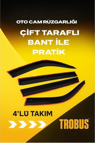 Renault Captur 2025 Mügen Cam Rüzgarlığı 4'lü
