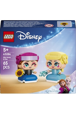 LEGO® ǀ Disney Princess Karlar Ülkesi Mini Anna ve Elsa 43284 -5 Yaş ve Üzeri Çocuklar için Yaratıcı Oyuncak Yapım Seti (65 Parça)