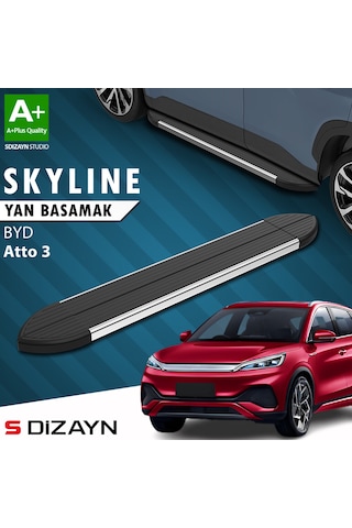 S-dizayn Byd Atto 3 Skyline Krom Yan Basamak 193 Cm 2022 Üzeri A+ Kalite