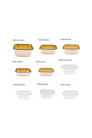 100 Adet Ay Keki Tepsisi Yumurta Çiçeği Crisptray Altın 7,5x3cm 7,5x3cm Altın 7,5x3cm-7,5x3cm Diğer