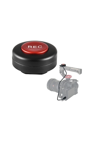 Gajeena Sony/fujifilm/panasonic Kameralar İçin Video Kayıt Kontrol Düğmesi, Soğuk Ayak Üstüne Monte Edilebilir, 2 Kontrol Kablosu İle Alüminyum Alloy