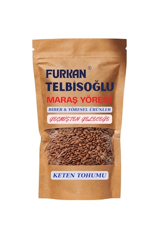 Furkan Telbisoğlu Maraş Yöresi Tane Keten Tohumu Yeni Mahsül Elenmiş 500 G Maraş Yöresi