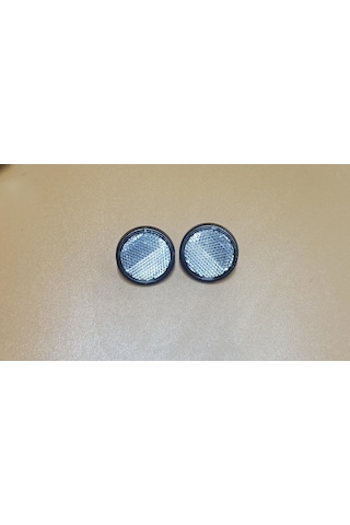 Yuvarlak Reflektör Beyaz Renk 6mm Vidalı 2 Adet