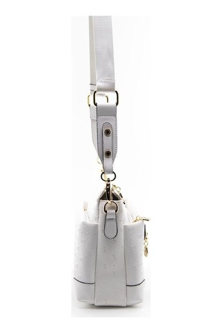Silver Polo Sp1110 Kadın Çapraz Çanta Logolu Beyaz-beyaz