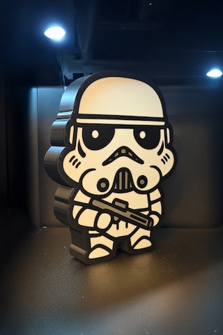 Star Wars Stormtrooper Tasarımlı Dekoratif Aydınlatma Çok Renkli