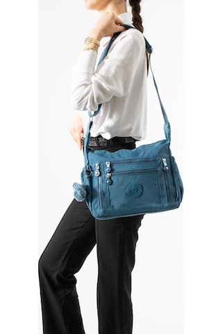 Baginn Klinkır Hafif Yağmur Geçirmez Kadın Postacı Çanta Çok Cepli 30 20 Cm Omuz Çantası 571 Collection Mavi