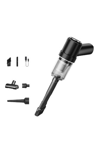 El Tipi Mini Ev Kablosuz Araç Süpürgesi-siyah 05