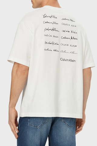 Calvin Klein Erkek T Shirt Lv04re828g Yaf Beyaz