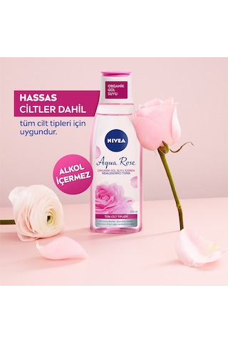Nıvea Aqua Rose Organik Gül Suyu İçeren Tonik 200 Ml