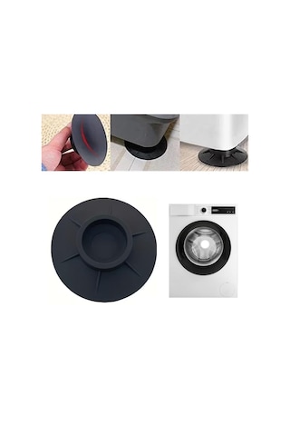 Sunup Sn-28660 Çamaşır Makinesi Tabanlık Stoper Titreşim Engelleyici Kauçuk Ped Ayak Kayma Önleyici