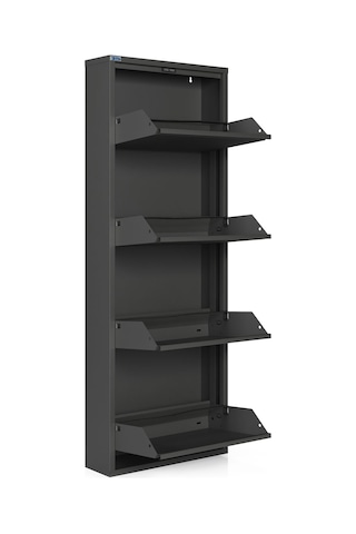 Ceha 4'lü Metal Ayakkabılık - Füme K.AYK-4 /AB7979