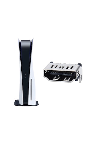 Playstation 5 Hdmi Port Soket Ps5 Hdmi Tamiri Ps5 Yedek Parça Ps5 Tüm Modeller Uyumlu Siyah