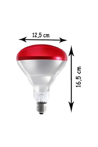 250w Kızılötesi İnfrared Isıtıcılı Hayvan Isıtma Ve Kuluçka Lambası Kırmızı Işık E27 Kalın Duy Lisinya Çok Renkli
