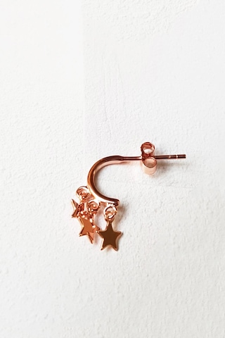 MorMajor Silver Tekli Ithal Minicik Yıldızlı Sade Gümüş Küpe-5603