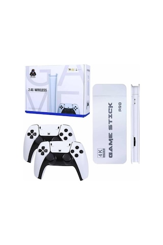Game Stick 4k Retro Çift Kollu i Oyunlari +20000 Oyunlu Konsol Nostalji