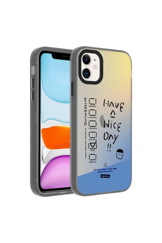 More Tr Apple Uyumlu iPhone  11 Kılıf Desenli Zore Dragon Sert Kapak