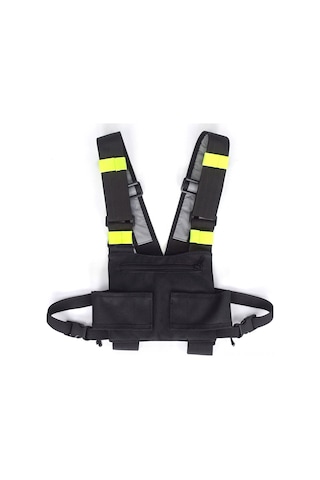 Maiyame 600d Oxford Askeri Yelek, Radyo Ve Cihaz Taşıma Çantası, Işık Yansıtıcı Şeritli, Outdoor Av Ve Kurtarma Görevleri İçin