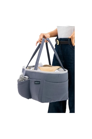 Miniboni Müslin Anne Organizer Çanta - Gri Standart Gri