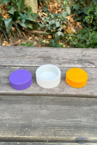 Silindir 6,5x2,5 Cm Silikon Mum Kalıbı Beyaz