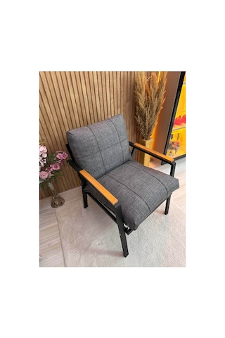 5 Adet , Pofuduk Model , Minder Kılıfı ,koruyucu Kılıf , Bahçe,balkon ,cafe Mobilyası ,çay Seti, 3-1-1 Takıma Uygun , Keten Kumaş Gri