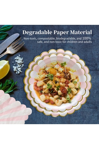 Skycity 33cm Pembe Kağıt Havlu 20 Adet - Gıda Grubu, Biyobozunur, Partiler Ve Piknikler İçin Uygun Diğer